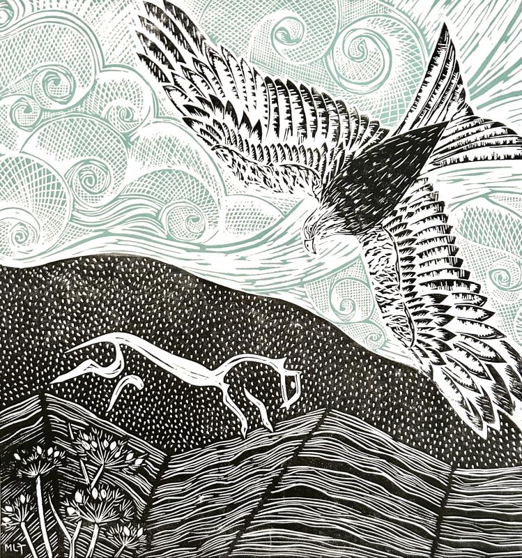 Red Kite over the White Horse